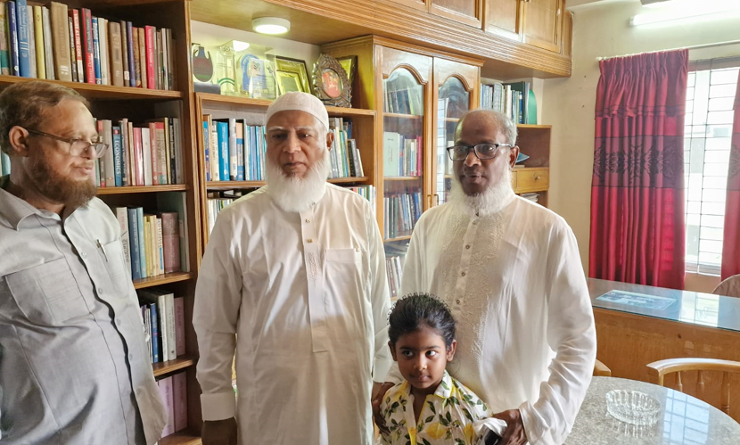 ড. তোফায়েল আহমেদের বাসায় গেলেন জামায়াতের আমির