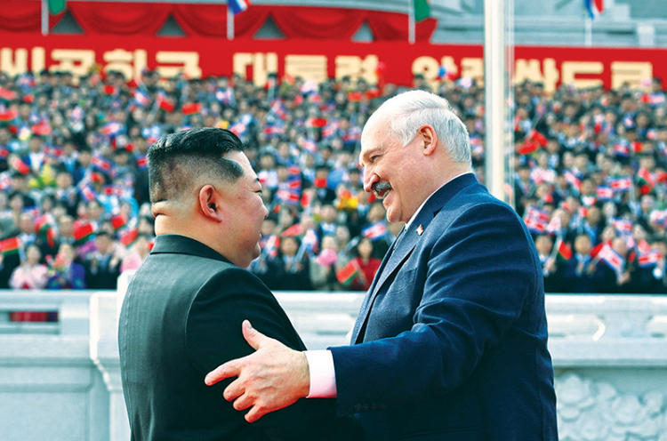 Belarus leader visits North Korea